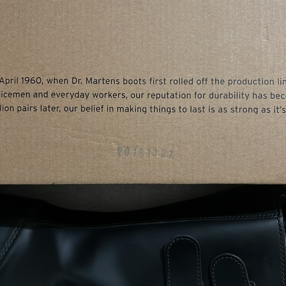 Dr. Martens Black Combat Boots with Air-Cushioned Sole - Picture 7 of 8